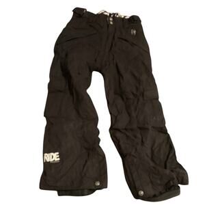 Ride Youth Snowboarding Pants Size XS Extra Small 5 6 Black Snow Insulated Nylon